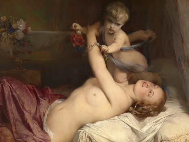 1803-Gustave Wappers - Giovane madre con bambino